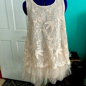 Womens Top new three layers of tulle. So pretty. Blush color to light pink OP